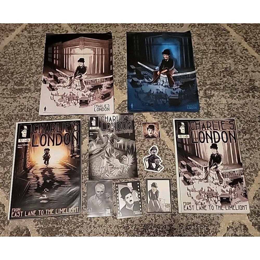 CHARLIE'S LONDON graphic novels plus bonus extras | Charlie Chaplin comic book